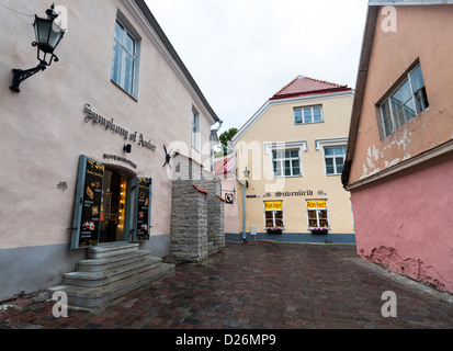 Symphonie de l'Amber boutique de souvenirs dans la vieille ville de Tallinn, Estonie Banque D'Images