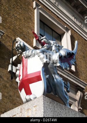 Armoiries de ville de Londres, le Pont de Londres, Angleterre, RU Banque D'Images