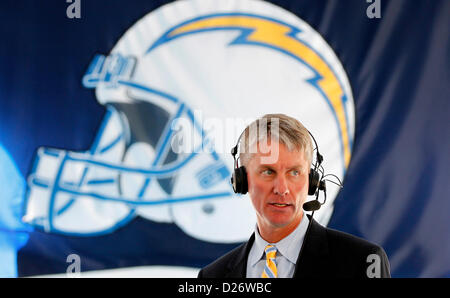 San Diego, Californie, USA. 15 janvier 2013. MIKE MCCOY a été nommé entraîneur en chef des San Diego Chargers mardi. (Crédit Image : © K.C. Alfred/U-T San Diego/ZUMAPRESS.com) Banque D'Images