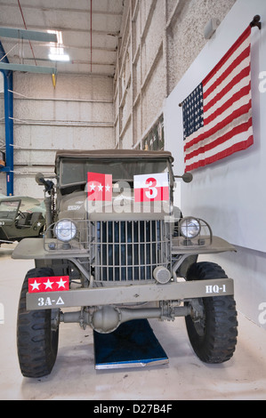 1941 Dodge Command car, restauré pour représenter Dodge WC-57, utilisé par le général Patton, Lone Star Flight Museum et Galveston, Texas, États-Unis Banque D'Images