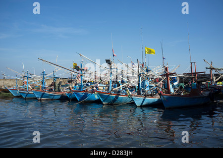 Bateaux de pêche Hua Hin Banque D'Images