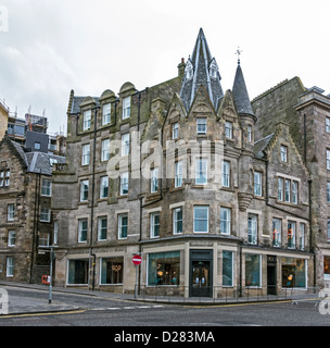 Motel One 1 Edinburgh Royal à l'angle de Cockburn Street et Market Street à Édimbourg en Écosse Banque D'Images
