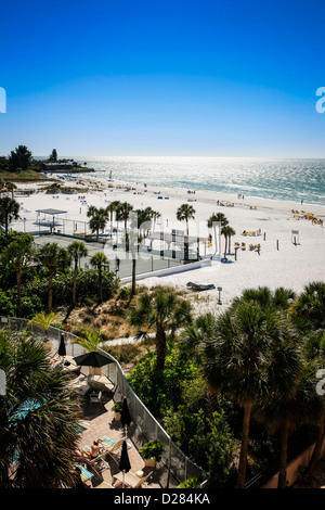 Siesta Key Beach sur le golfe du Mexique à Sarasota en Floride Banque D'Images