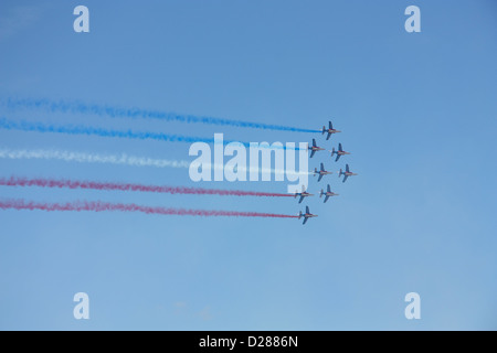 Patrouille de France de plans sur un spectacle Banque D'Images