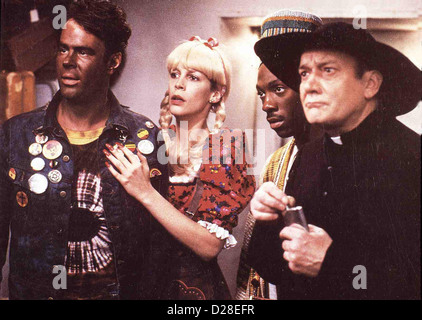 Die Gluecksritter Trading Places Dan Aykroyd, Jamie Lee Curtis, Eddy Murphy, Denholm Elliott Louis (Dan Aykroyd,l) zieht Banque D'Images