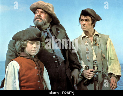 Die Schatzinsel Treasure Island Kim Burfield, Orson Welles Gemeinsam machen sich Jim Hawkins (Kim Burfield, l) und Long John Banque D'Images