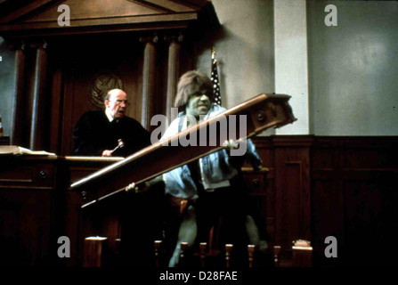 Vor Gericht der Unheimliche Hulk incroyable Hulk de première, Lou Ferrigno Kurz darauf wird der verwirrte vor Gericht David Banque D'Images