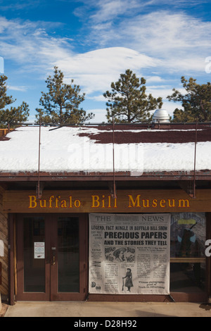 USA, Colorado, Golden, Lookout Mountain, Buffalo Bill Museum, dédié à William F. Cody sait aussi que Buffalo Bill Banque D'Images