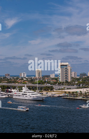 Fort Lauderdale, Port Everglades, Florida, USA, la voie Banque D'Images