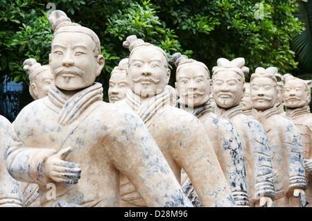 Armée de guerriers de terre cuite,l'un des plus célèbres sites historiques en Chine Banque D'Images