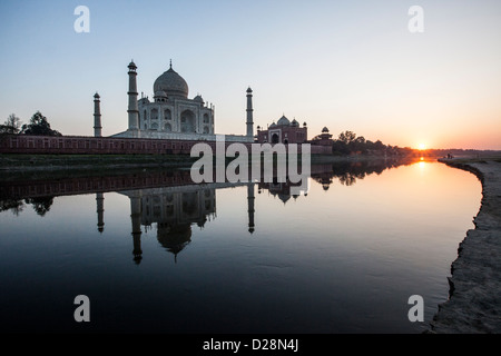 Taj Mahal, Agra, Inde Banque D'Images