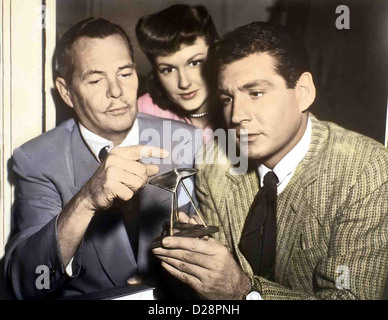 Kampf der Welten Mondes Guerre Les Tremayne, Ann Robinson, Gene Barry gemeinsam mit le général Mann (Les Tremayne) versuchen Dr Banque D'Images