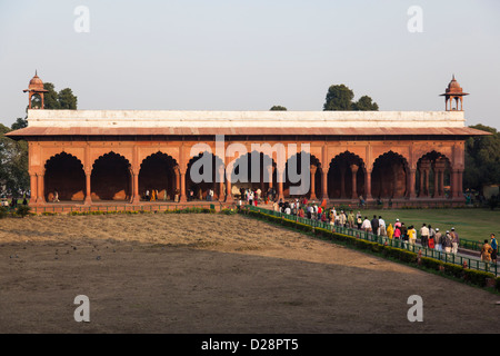 L'intérieur du Fort Rouge, Delhi, Inde Banque D'Images