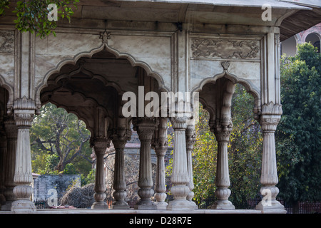 L'intérieur du Fort Rouge, Delhi, Inde Banque D'Images