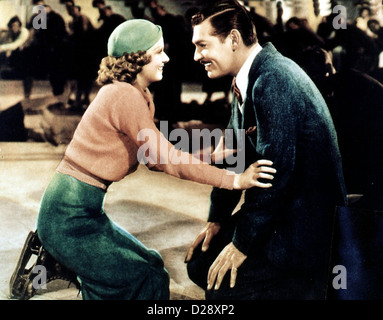 Femme Sekretaerin Seine Secrétaire et Jean Harlow, Clark Gable Dans Whitey Wilson (Jean Harlow) hat Verleger Van Stanhope Banque D'Images