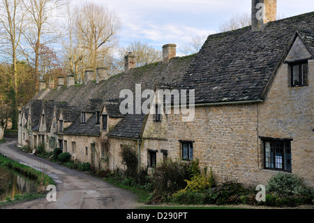 Arlington Row weavers cottages, Bibury construit 1380 Banque D'Images