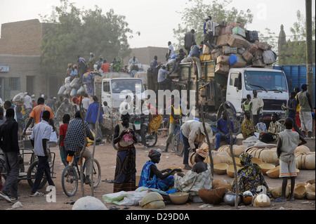 Afrique, Mali, jour de marché à Djenné Banque D'Images