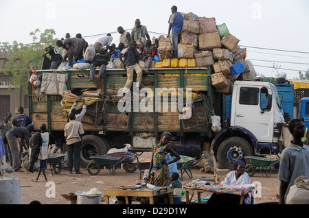 Afrique, Mali, jour de marché à Djenné Banque D'Images