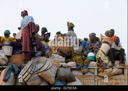 Afrique, Mali, jour de marché à Djenné Banque D'Images