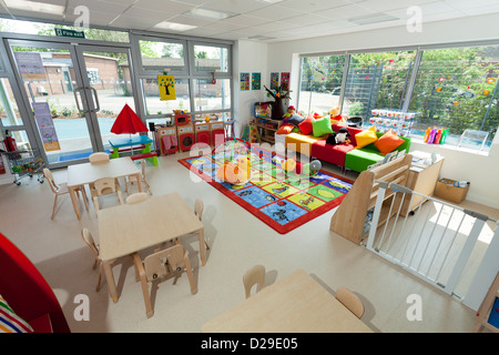 La salle de classe inoccupée centre pour enfants Banque D'Images