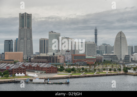 Minato Mirai 21 Skyline, Yokohama, Japon Banque D'Images