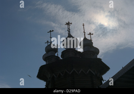 Église de l'Intercession de la Vierge de Kizhi Banque D'Images