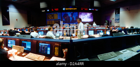 Texas, Houston. Johnson Space Center. Centre de contrôle de mission Banque D'Images