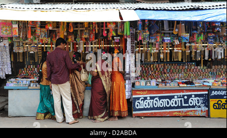 Boutique de la rue traditionnelle indienne Banque D'Images