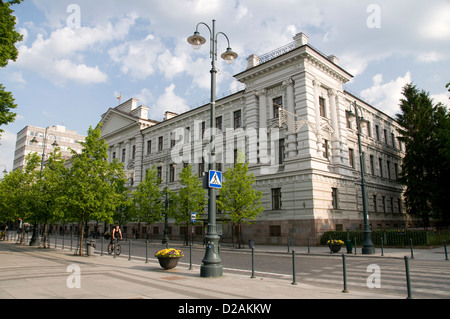 Le Musée des occupations et des combats de liberté est l'ancien siège social nazi et KGB de Vilnius, Lituanie, Etats baltes. Banque D'Images