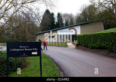 Villa romaine de lullingstone Kent au sud-est du Royaume-Uni 2013 Banque D'Images
