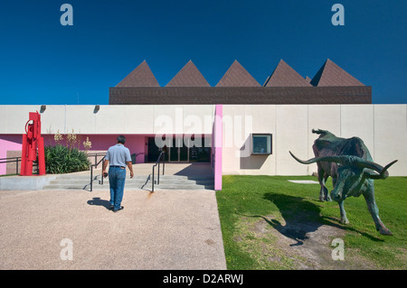 Art Museum of south texas, conçu par Philip Johnson, Corpus Christi, la côte du golfe, Texas, États-Unis Banque D'Images