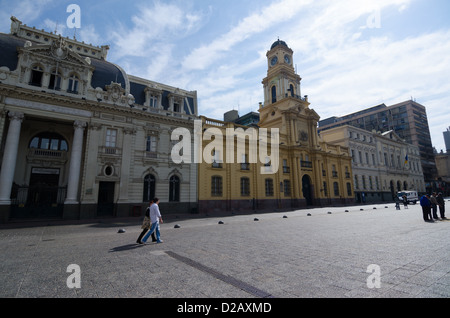 Plaza de Armas à Santiago du Chili, Chili Banque D'Images