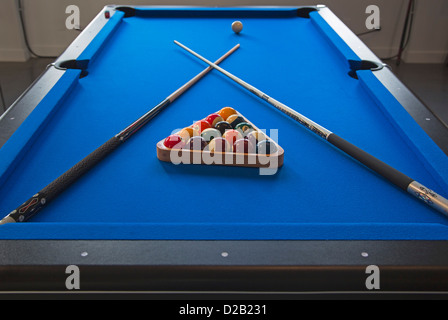 Table de billard. Banque D'Images