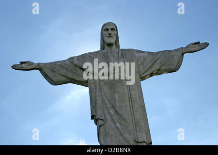 Rio de Janeiro, Brésil, statue du Christ Rédempteur sur Corcovado Banque D'Images