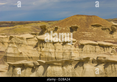 Bisti/De-Na-Zin désert, les Territoires du Nouveau Mexique Banque D'Images