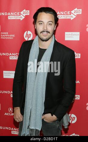 Jack Huston aux arrivées de KILL YOUR DARLINGS en première mondiale au Festival du Film de Sundance 2013, Théâtre Eccles, Park City, UT 18 Janvier, 2013. Photo par : James Atoa/Everett Collection/Alamy live news. Banque D'Images