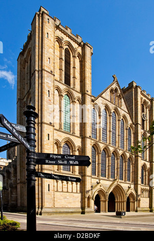 La cathédrale de Ripon North Yorkshire UK Banque D'Images