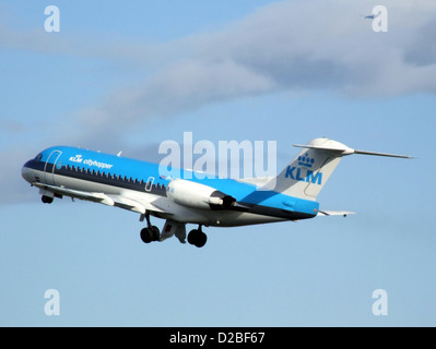 KLM Cityhopper Fokker 70 Banque D'Images