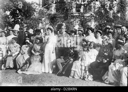 Mariage de l'Archiduc Karl Franz Josef & La Princesse Zita, Kaiser Franz Joseph regarde sur - 21 octobre 1911 Banque D'Images