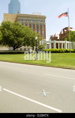 Texas, Dallas. Site de l'assassinat de John F. Kennedy. 22 novembre, 1963 Banque D'Images