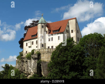 (Afp) un fichier photo datée du 12 juin 2012 montre le Château Hohnstein Hohnstein, en Allemagne. Photo : Franz-Peter Tschauner Banque D'Images