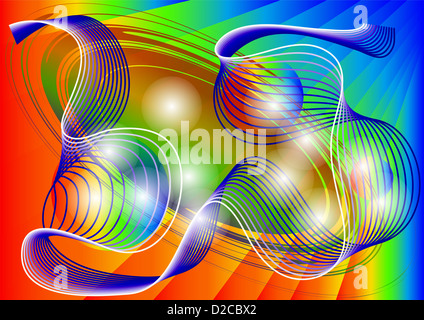 Résumé fond arc-en-ciel lumineux Banque D'Images