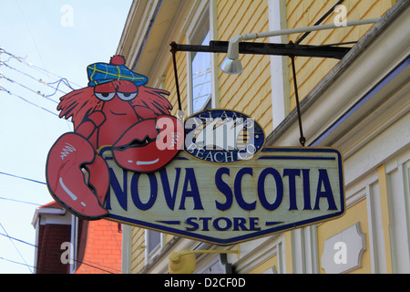 La Nouvelle-Écosse Store Se connecter à Lunenburg, Nova Scotia Canada Banque D'Images