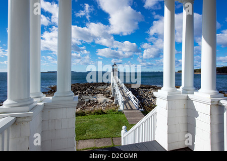 Marshall Point Lighthouse, Port Clyde, Maine, USA Banque D'Images