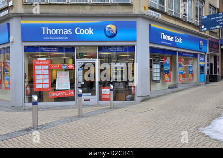 Thomas Cook magasin de détail ou de l'unité sur UK Street Banque D'Images