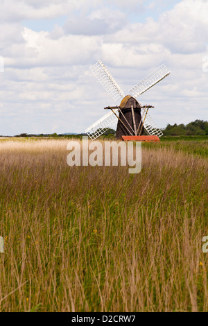 La pompe du vent Heeringfleet, Suffolk, Angleterre. Banque D'Images