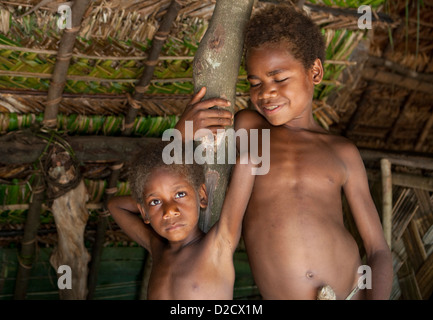 Yakel Tribe, l'île de Tanna, Vanuatu, Pacifique Sud Banque D'Images