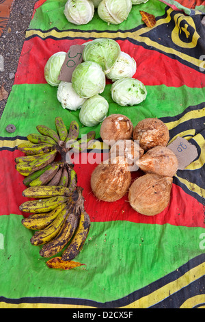 Marché, l'île de Tanna, Vanuatu, Pacifique Sud Banque D'Images