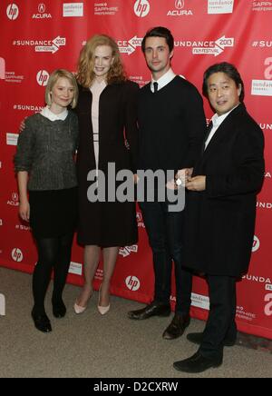 Mia Wasikowska Nicole Kidman Matthew Goode Chan-Wook Park arrivants STOKER Premiere 2013 Sundance Film Festival Théâtre Eccles Banque D'Images