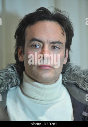 L'acteur français Anthony Delon, fils d'Alain Delon, prend la parole lors d'une conférence de presse avant de Brno Opera Ball 2013 à Brno, en République tchèque, le 19 janvier 2013. (CTK Photo/Igor Zehl) Banque D'Images